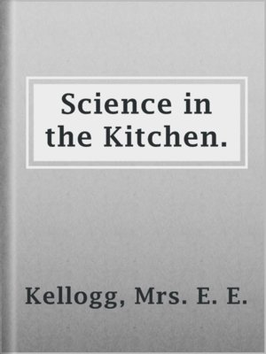 cover image of Science in the Kitchen.